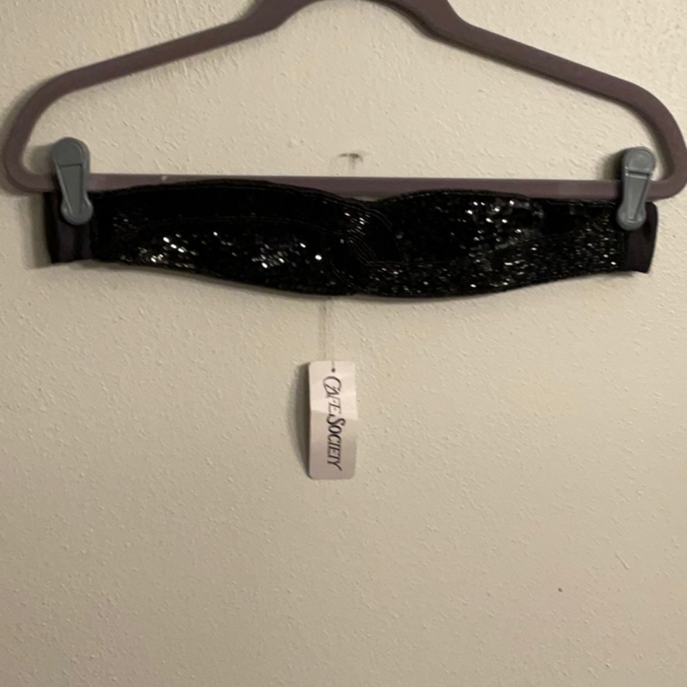 Black beaded belt